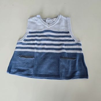 Pull sans manche - du pareil au même- 6 mois