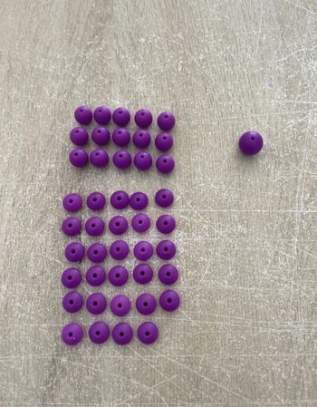 Perle silicone violet