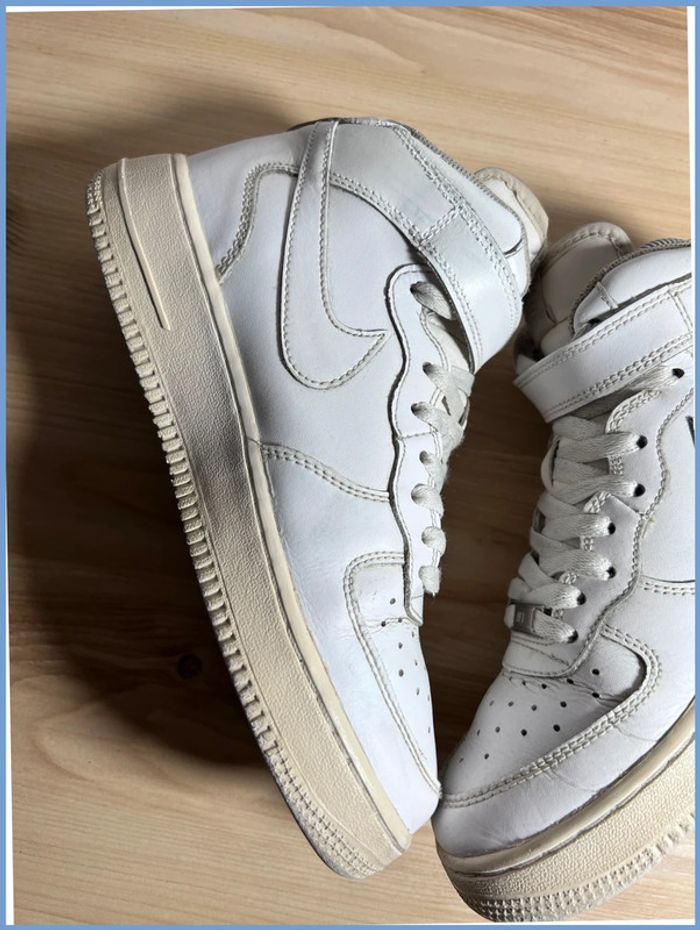 Nike Air Force 1 Mid Blanche – Pointure 38.5 Femme - photo numéro 8