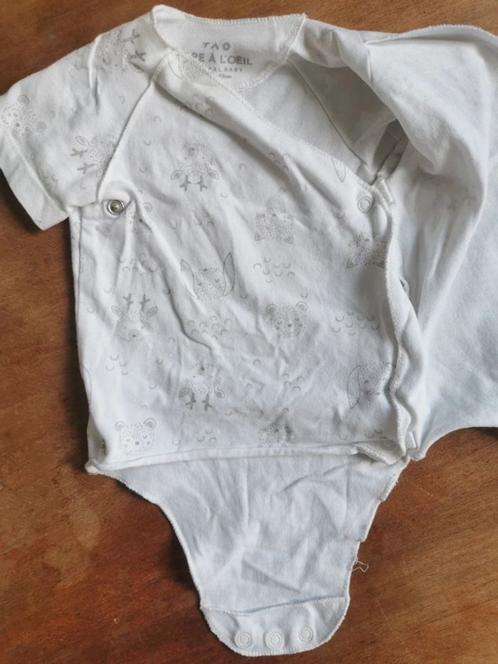 đŒ Tape Ă L'oeil lot bodys manches courtes mixte 3mois 59cm Ă©tĂ© - photo numĂ©ro 4