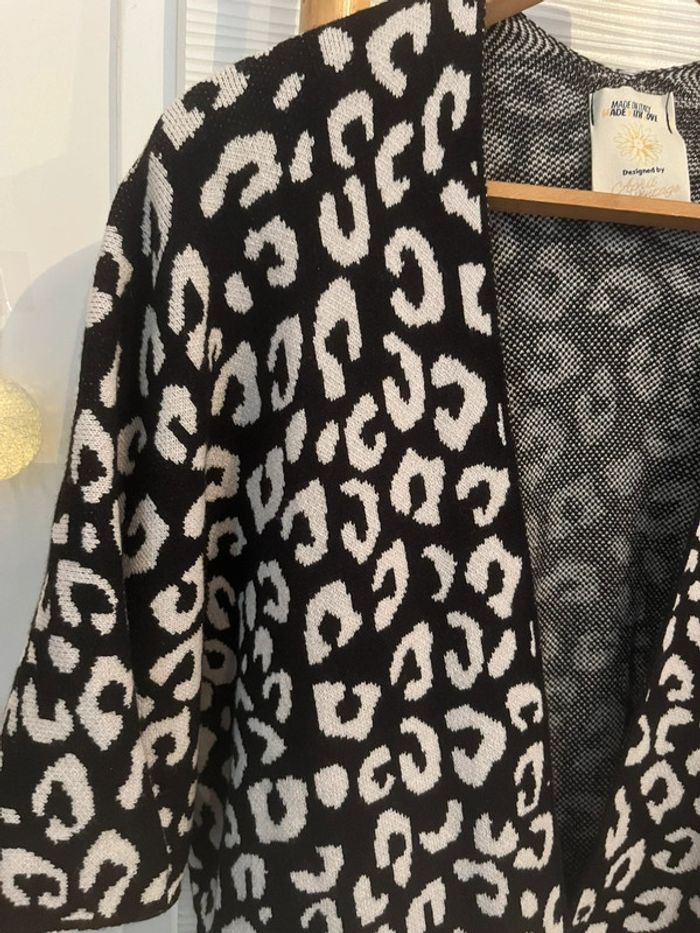 Gilet oversize style kimono neuf - taille unique - photo numéro 2