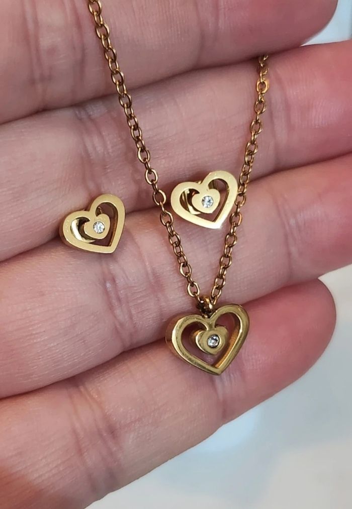 Ensemble bijoux acier inoxydable - photo numéro 2