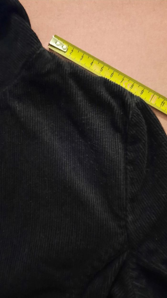 Veste côtelée noire fille T. 10 ans - photo numéro 4