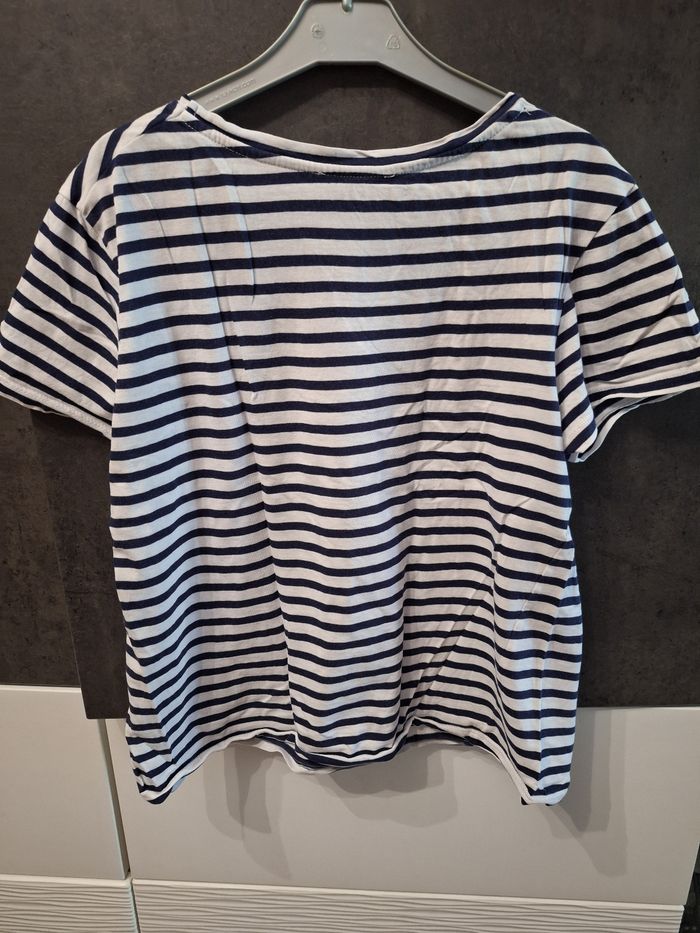 T-shirt manches courtes marinière - photo numéro 2