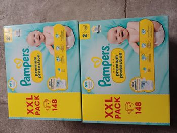 2 boîte de couche Pampers premiem taille 2 a 60€