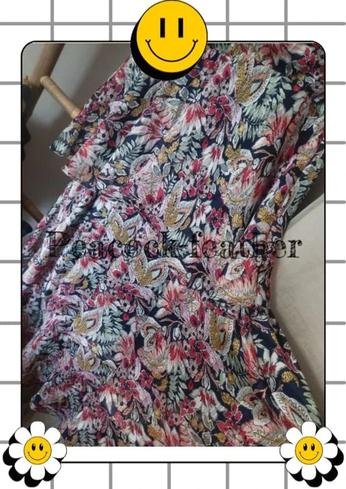 Robe longue fleurie 44 camaïeu - photo numéro 10