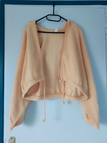 Gilet à capuche orange taille M