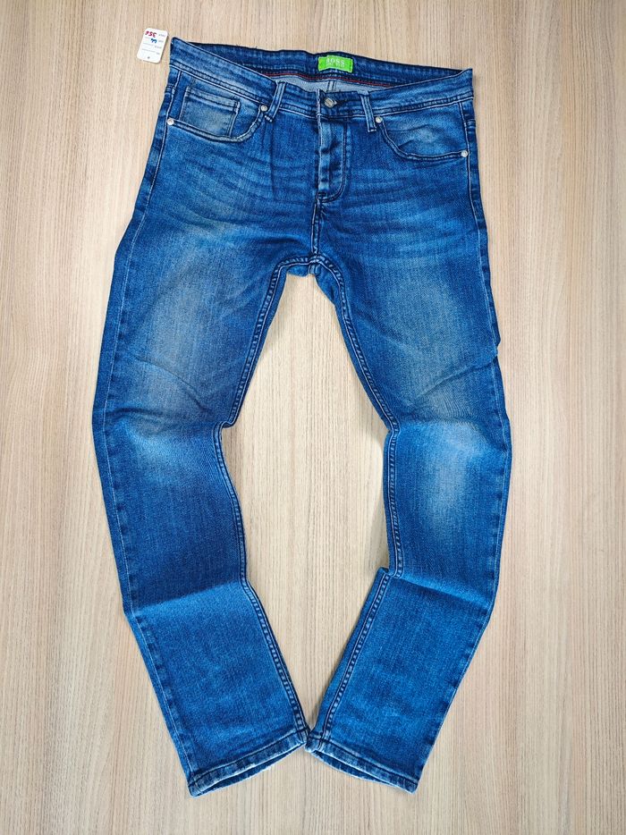 Jeans Hugo boss label vert taille 44 fr bleu vintage - photo numéro 2