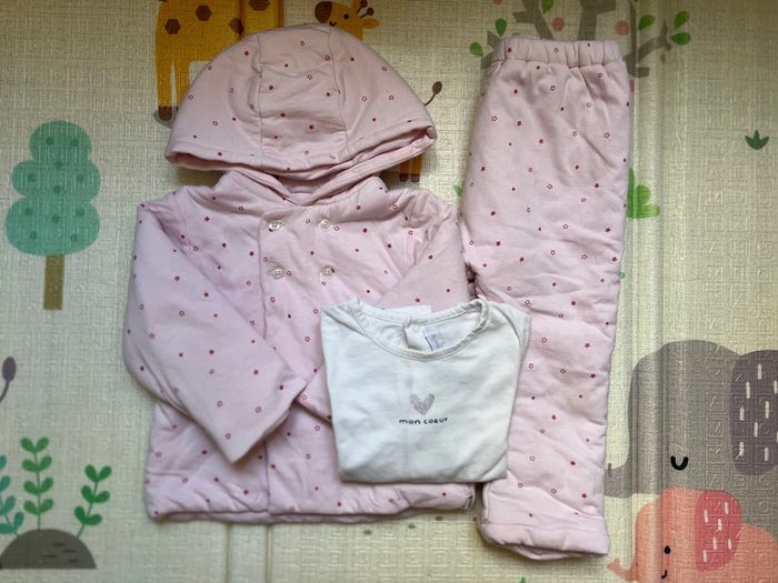 Ensemble veste + pantalon + t-shirt manches longues