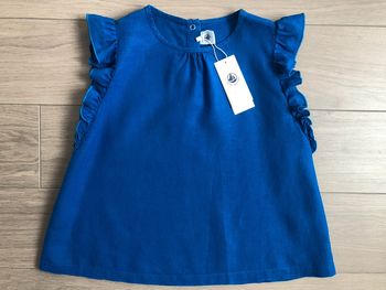 Blouse sans manches 100% Lin en fibre naturelle Petit bateau T-12 ans