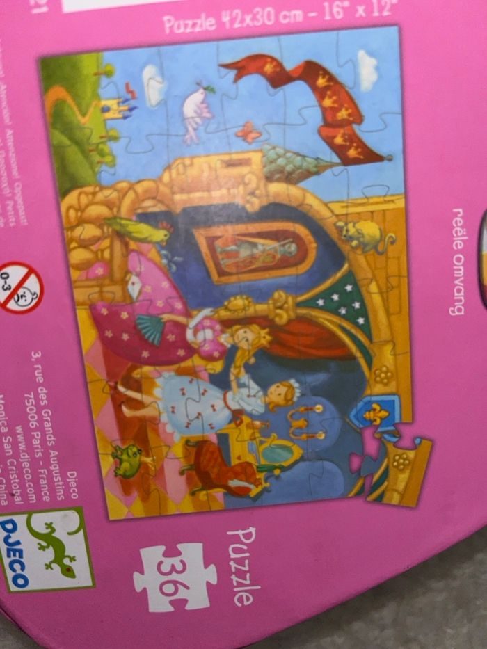 Puzzle, la princesse et la grenouille djeco - photo numéro 3