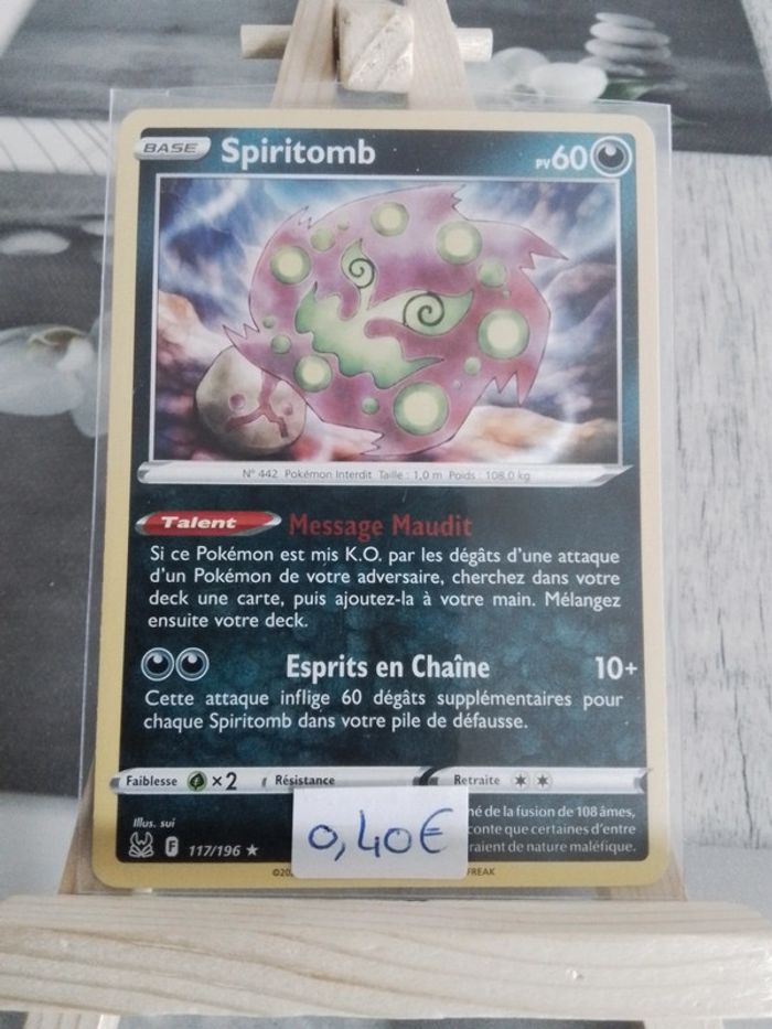 Carte Pokémon Spiritomb 117/196