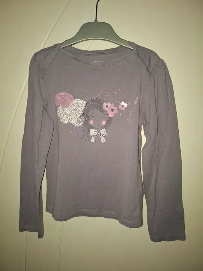 T-shirt manches longues Vertbaudet 8 ans