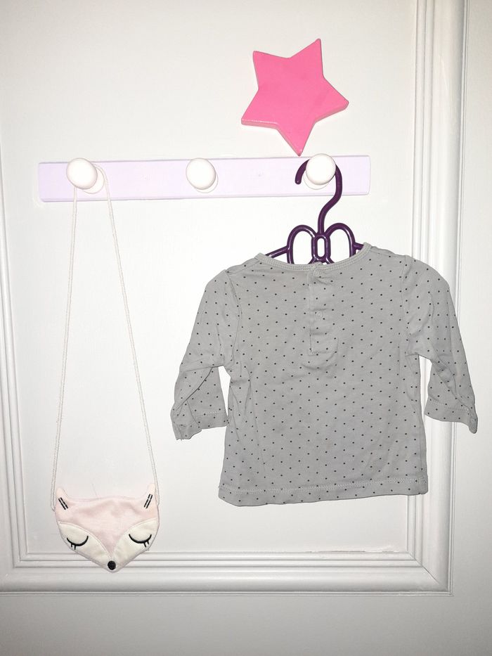 Tee-shirt-shirt à pois - photo numéro 2