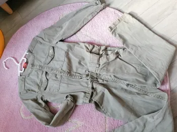 Combinaison pantalon kaki fille printemps