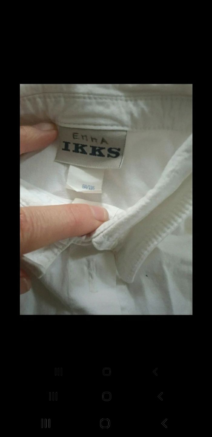 Chemise blanche fille ikks 6 ans - photo numéro 3