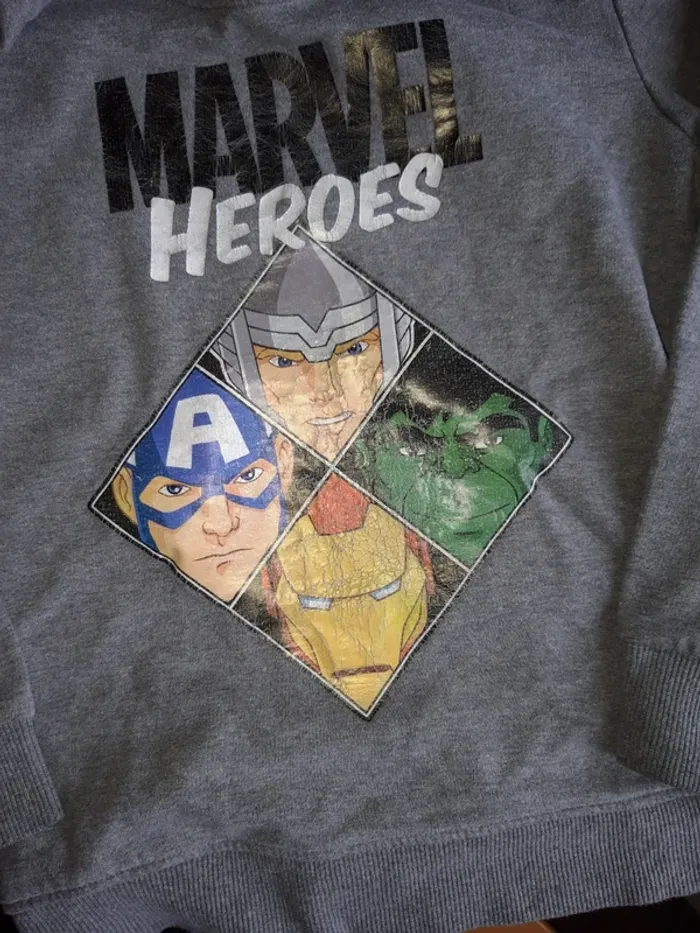 Sweatshirt marvel avengers 8 ans - photo numéro 2
