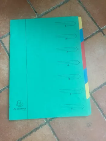 Pochette trieur verte