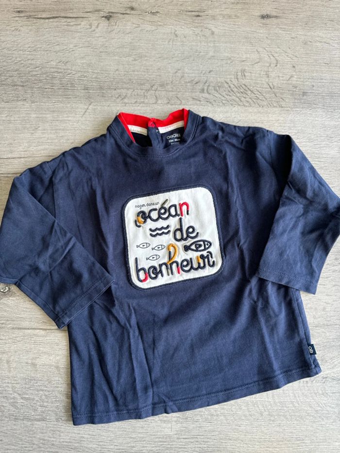 TEE shirt manches longues 23 mois okaidi