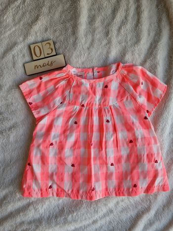 Blouse avec cœur brodé