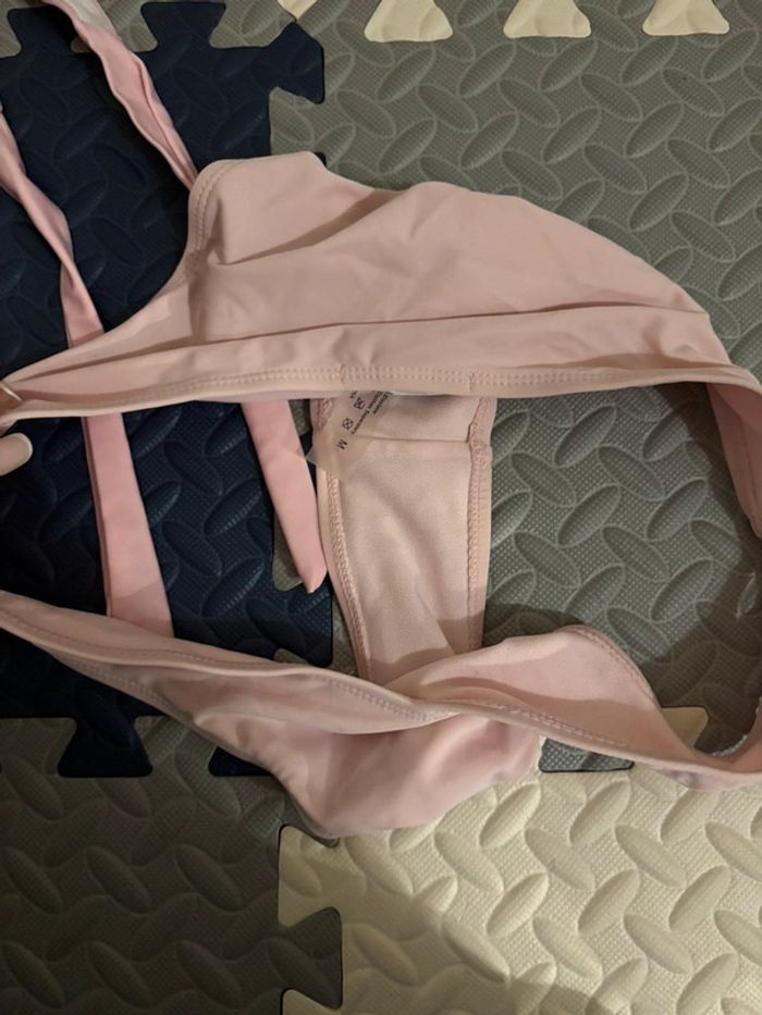 Lot/ensemble 3 pièces bikini rose + cache maillot (paréo) - photo numéro 9