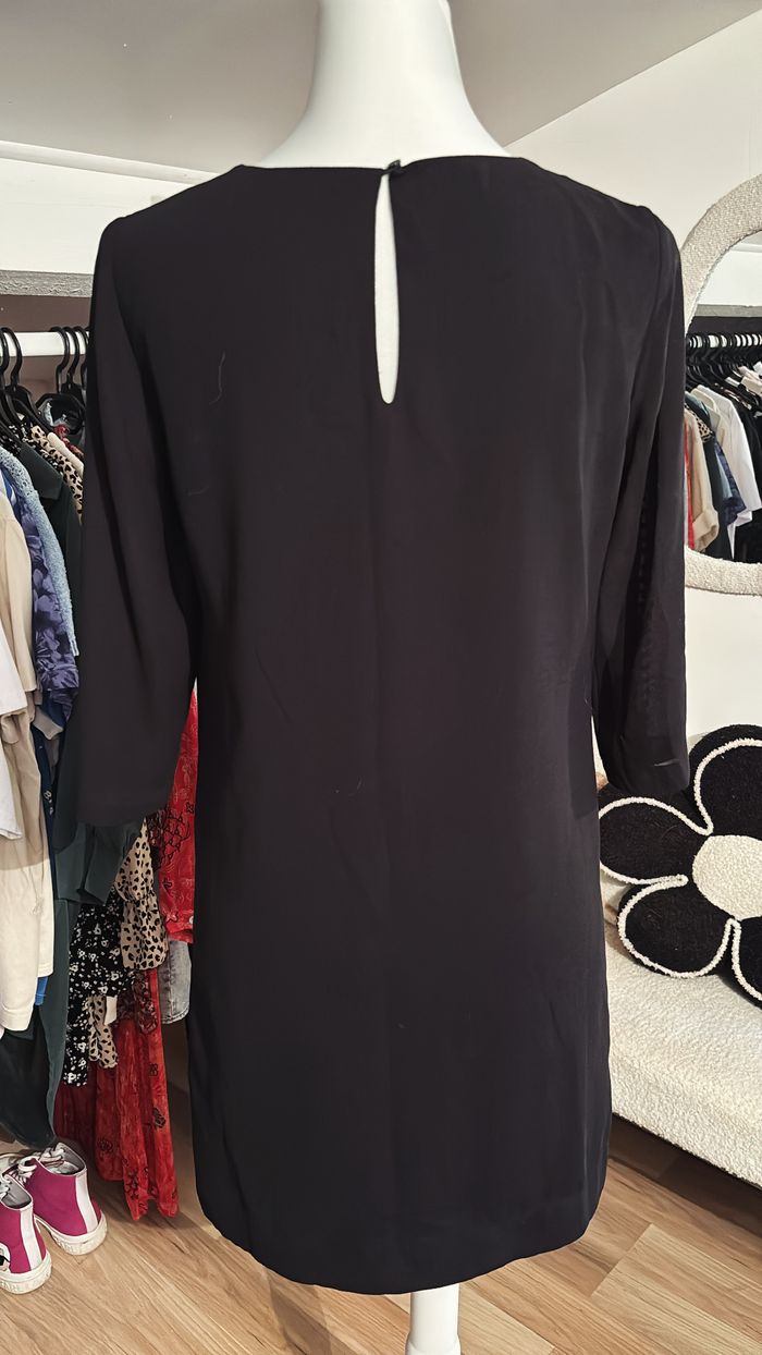 Robe fluide noire avec strass Promod T36 - photo numéro 3