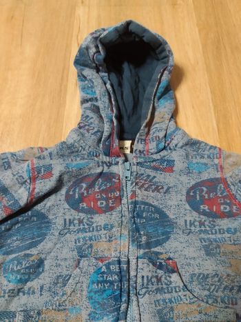 Sweat Gillet zip capuche zippé IKKS 12 mois