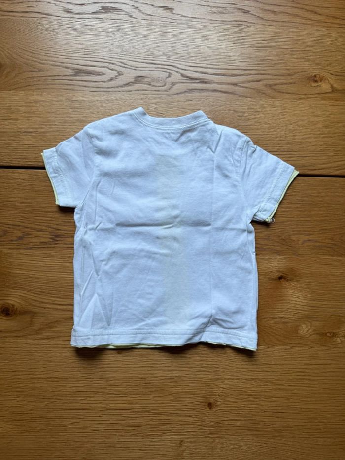 T-shirt Blanc Kid Kanai Bébé 18 Mois Manches Courtes – Très Bon État – Réduction sur Lot - photo numéro 2