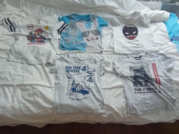 Lot 5 tee shirt manches courtes marques diverses 6 ans 5€