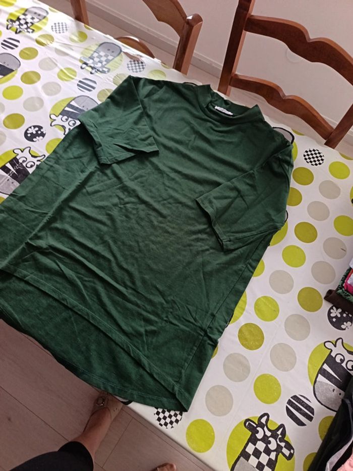 Tee-shirt long et large Zara taille M - photo numéro 3
