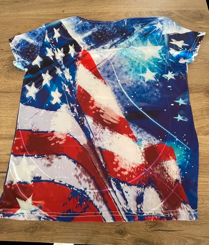 Tee-shirt  drapeau américain - photo numéro 2