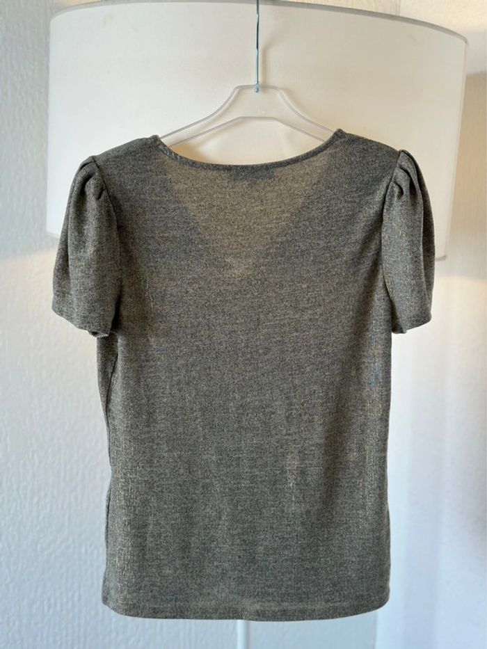 Top gris et doré – Taille S - Morgan - photo numéro 5