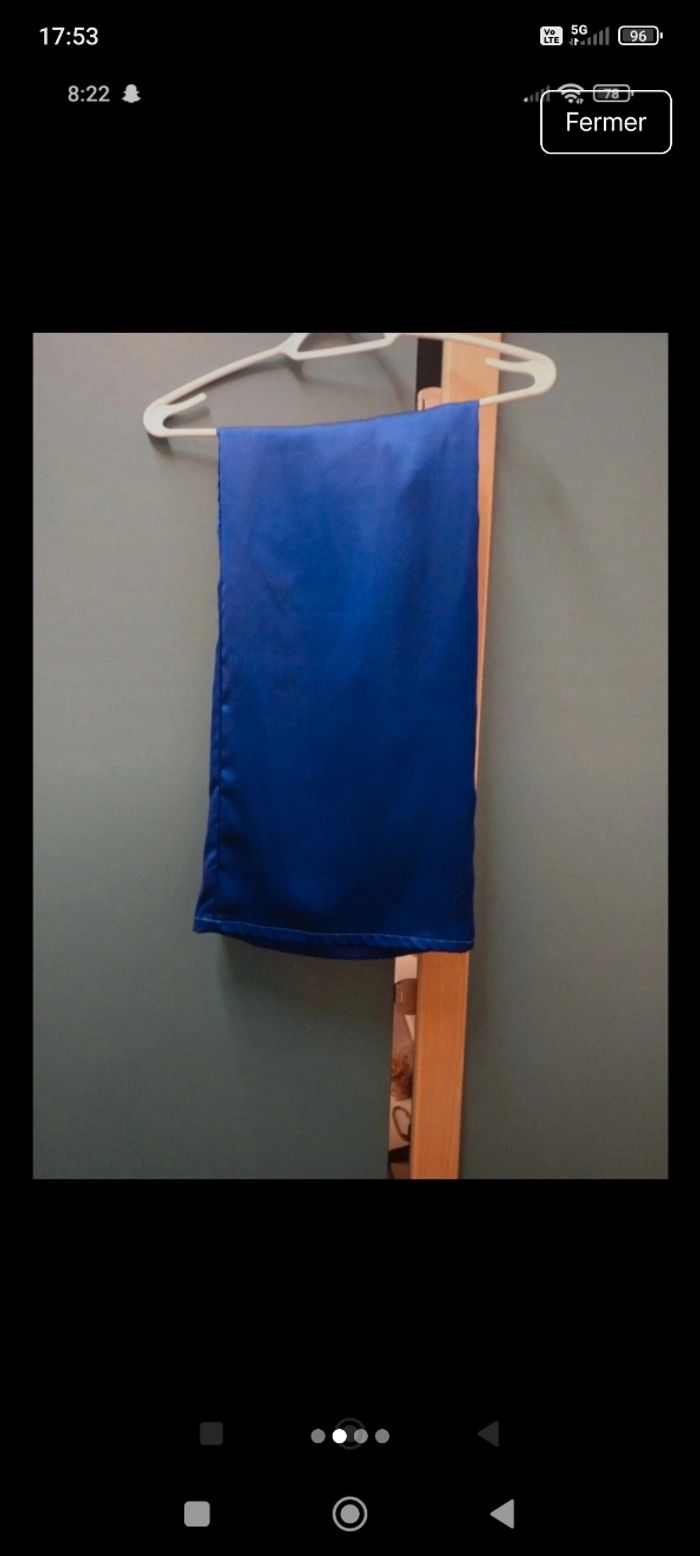 Pantalon fluide bleu roi - photo numéro 3