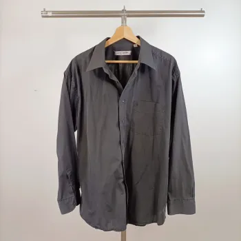 Chemise homme Pierre Cardin grise classique manches longues taille 43/44 coton A1479