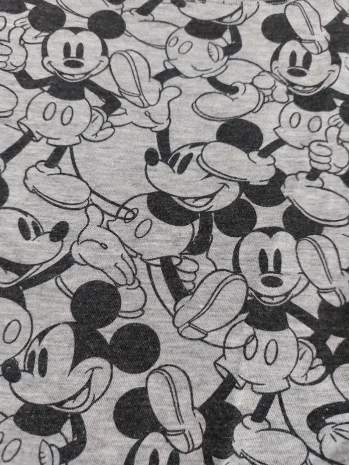 Tee-shirt Mickey gris et noir - photo numéro 2