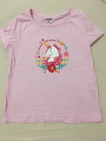 T-shirt rose, 5 ans, Kiabi