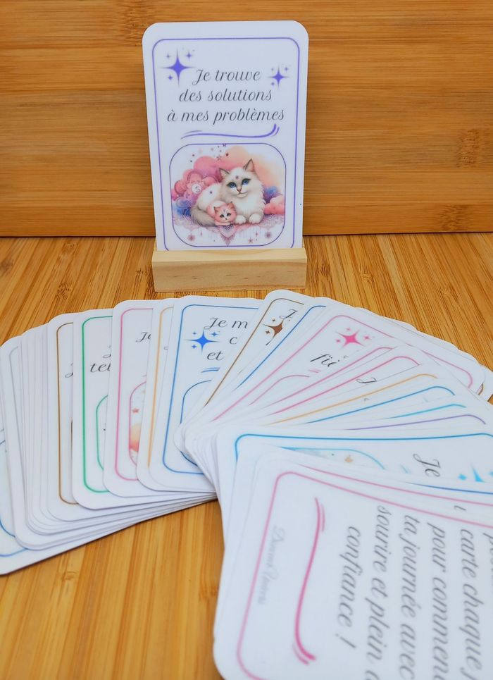 Cartes d'affirmations positives Chats - photo numéro 2