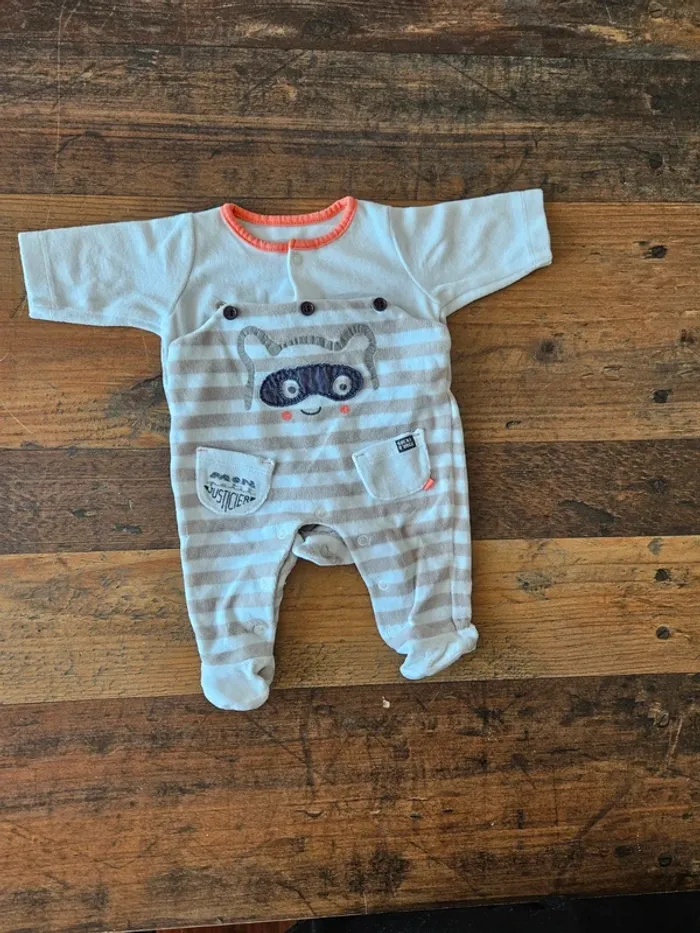 Lot de 4 pyjama bébé garçon 1 mois - photo numéro 3