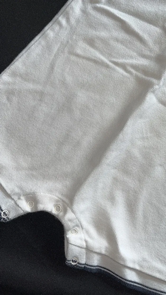 Combi short blanche petit bateau 12 mois - photo numéro 3