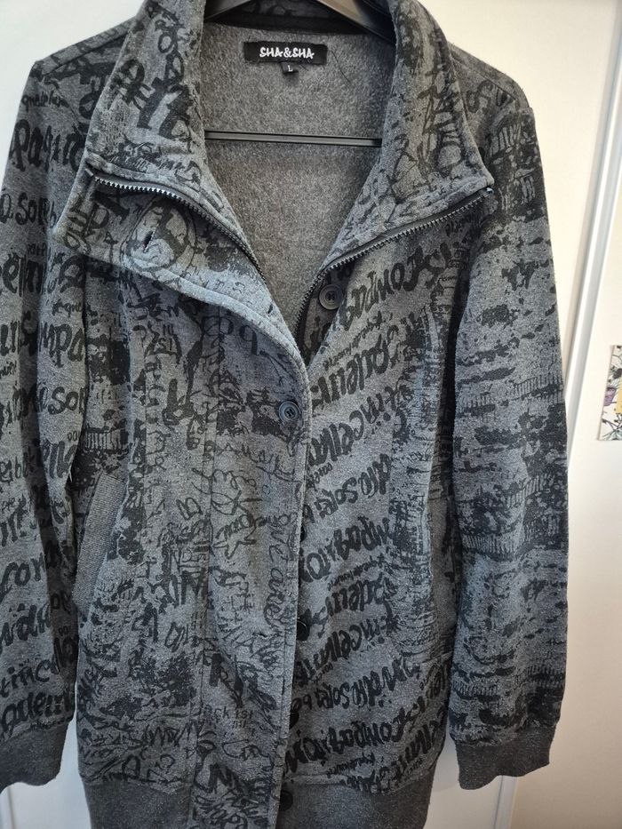 Veste grise légère taille L