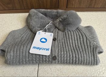 Gilet fourrure gris Mayoral  8 ans fille