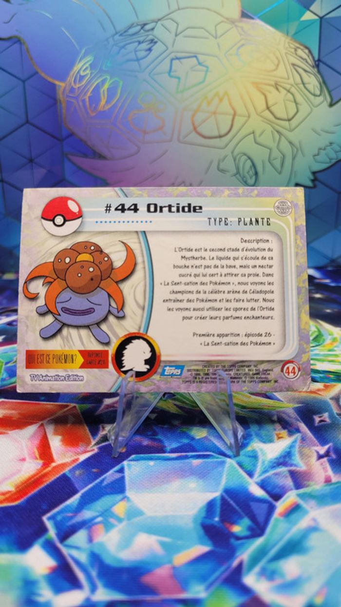 Carte Pokémon Topps n°44 Ortide Series 1 FR - photo numéro 3
