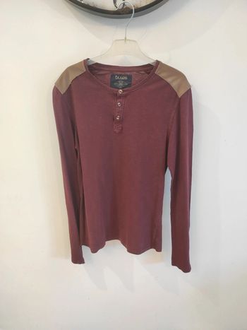 Pull fin bordeaux homme S Jules