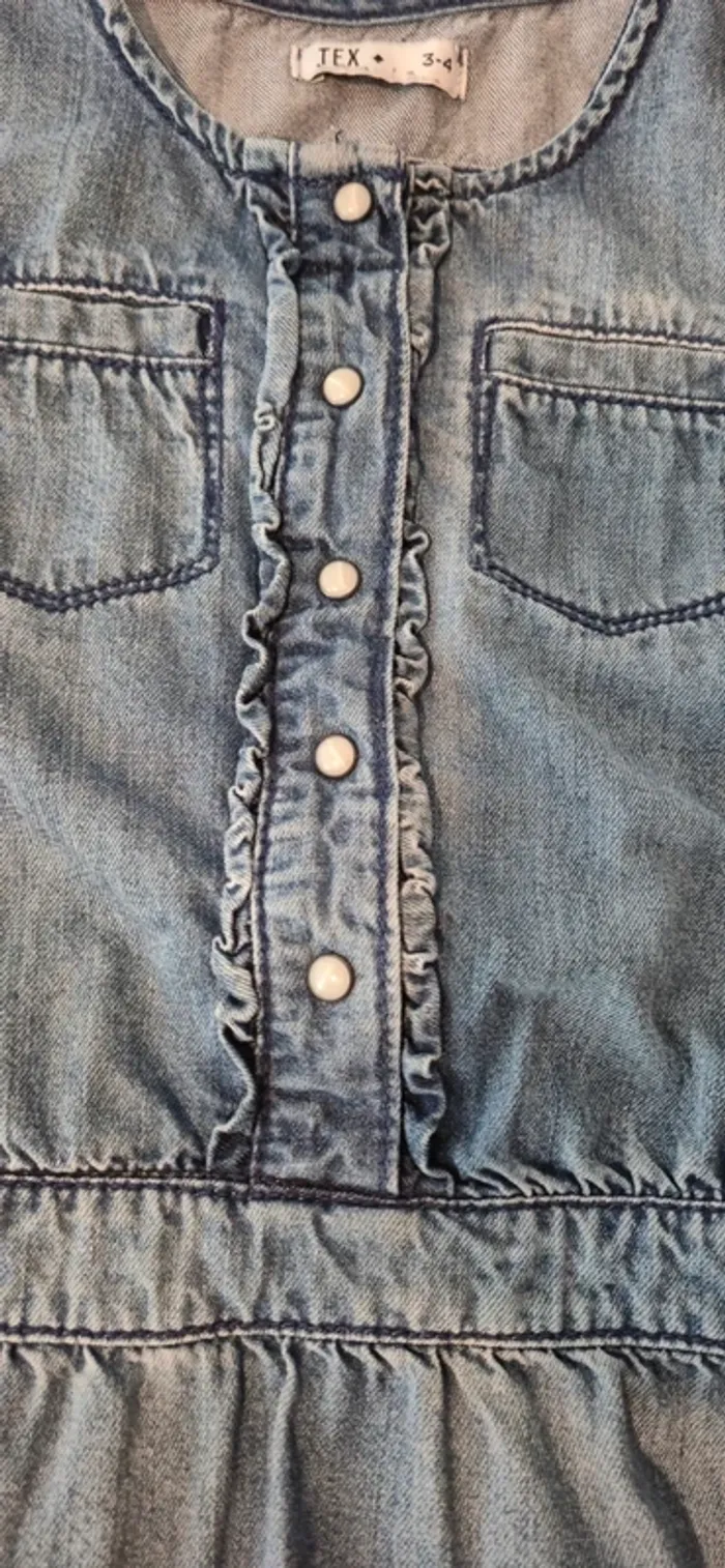 Robe en jeans TEX 3/4 ans - photo numéro 4