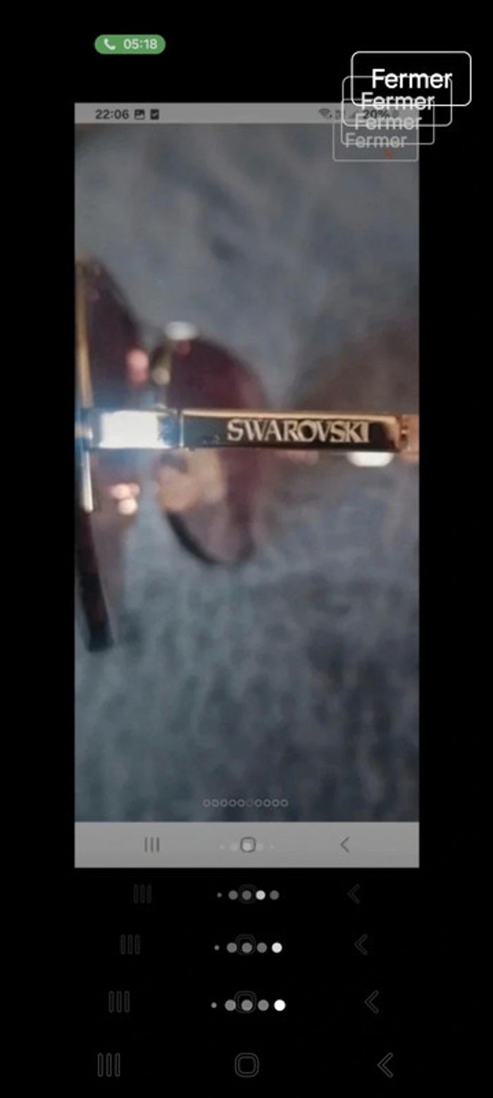 Lunette de soleil swaroski - photo numéro 4