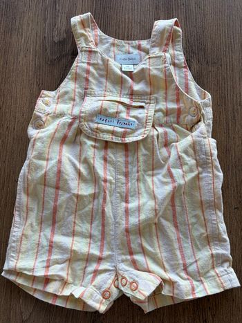 Salopette Kiabi bébé 1 mois 54 cm  safari friends Coton