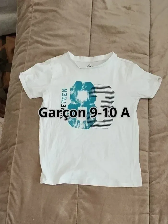 T-shirt TEX sport imprimé blanc garçon 9-10 ans