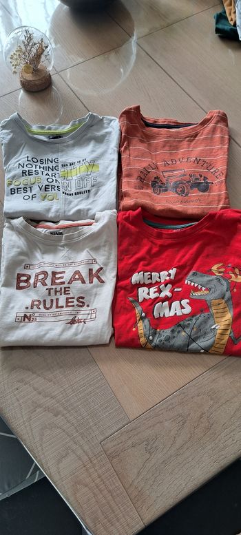 Lot de 4 t-shirts manches longues 8 ans kiabi