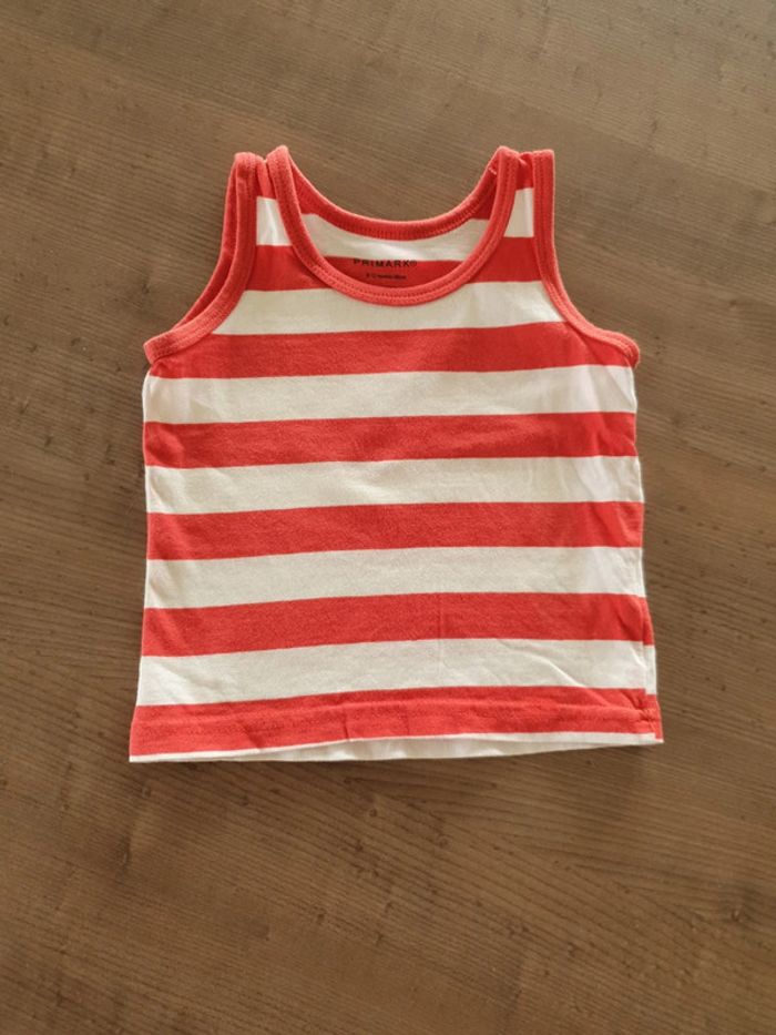 Débardeur rayé 9-12 mois