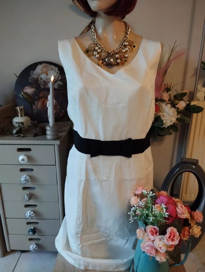 🌿Robe Chic Texturée & Noeud Antonelle T44/46🌿 - photo numéro 4